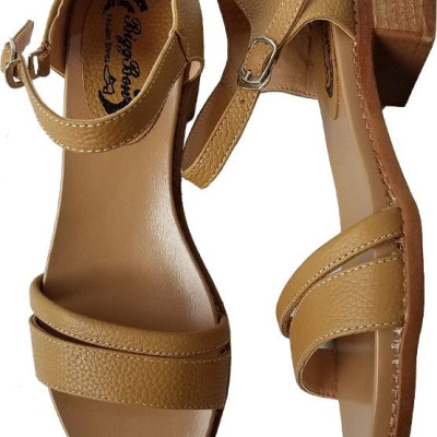 Giày Sandal Cao Gót BIGGBEN Da Bò Thật SDCG43