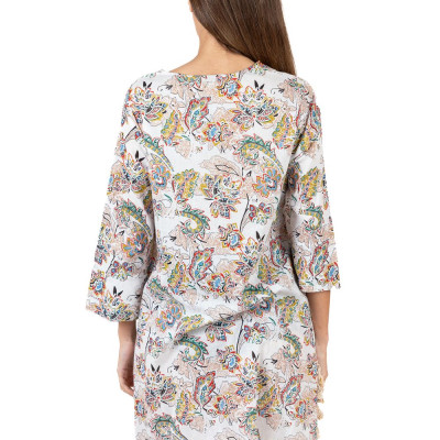 Đầm Boho Phối Ren Cotton Isla Bonita