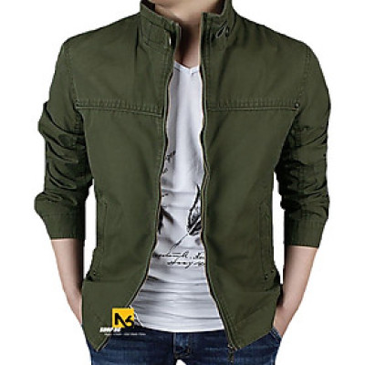 Áo Khoác Big Size Áo Khoác Kaki Nam Chống Nắng Chống Gió Chống Lạnh Chống Nóng Có Cổ Cao Dày 2 Lớp Thời Trang Nam Tính Hàn Quốc Cao Cấp ShopN6 - QK51 