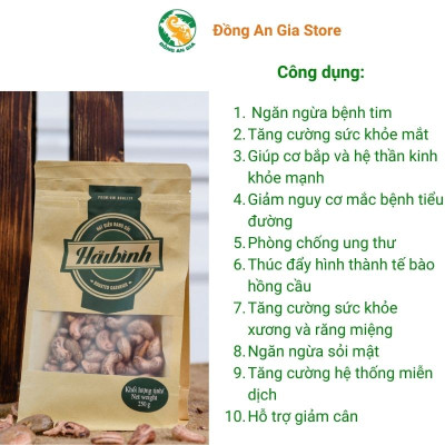 Hạt điều rang củi gói Zipper giấy Hải Bình 250g