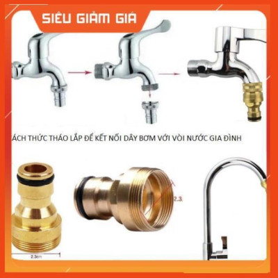 Bộ dây vòi xịt nước rửa xe, tưới cây . tăng áp 3 lần, loại 15m 206236 đầu đồng,cút,nối vàng+ tặng đai