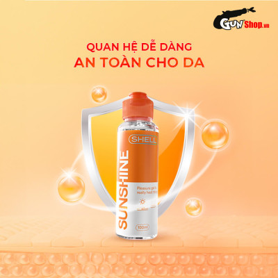 Gel bôi trơn ấm nóng - Shell Sunshine - Chai 100ml