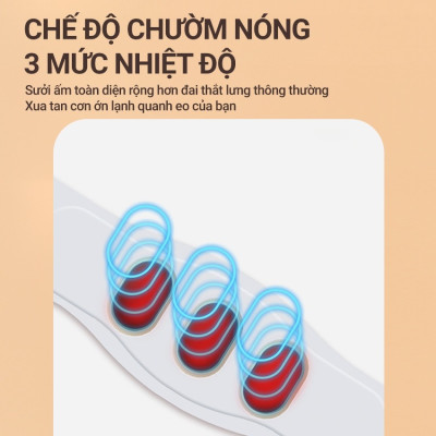 Đai [Máy] Massage Bụng Rung Lắc Hồng Ngoại Nhật Bản - Pin sạc - Chính Hãng Màu trắng - Giảm eo hiệu quả ,thon gọn cơ thể