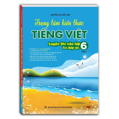 Sách - Trọng Tâm Kiến Thức Tiếng Việt - Luyện Thi Vào Lớp 6 - Có Đáp Án - Combo 2 Tập - Minh Thắng