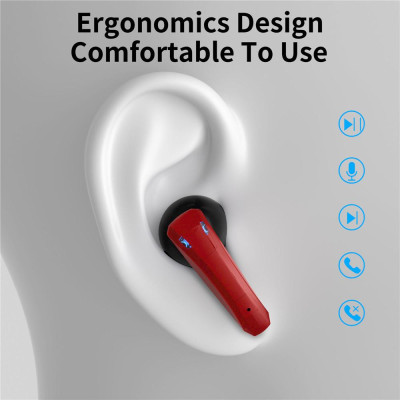 CINCATDY Tai Nghe Bluetooth True Wireless Headset Dock Sạc có Led Báo Pin Kép F600 - Hàng Nhập Khẩu
