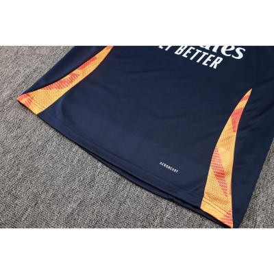 Bộ Quần Áo Thể Thao Nỉ Real Madrid - Xanh bản nhập Trung cao cấp