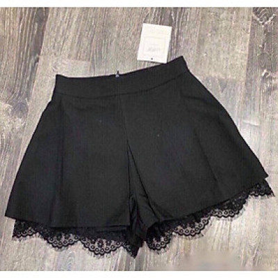 Quần short váy đen thời trang phong cách ulzzang