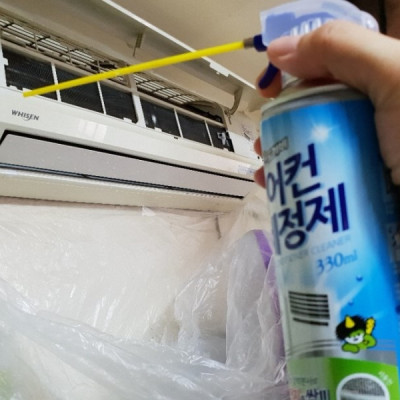 Bình xịt vệ sinh điều hòa/máy lạnh & các loại quạt thông gió Hàn Quốc Sandokkaebi - 330ml