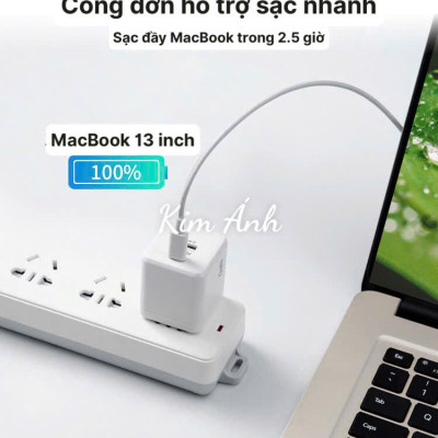 Củ sạc xuất Nhật GaN 45W KFLY ( JHX-AC2048) đạt chứng nhận PSE tiêu chuẩn Nhật Bản, Kim Ánh cho dùng thử 30 ngày, bảo hành hàng chính hãng 12 tháng