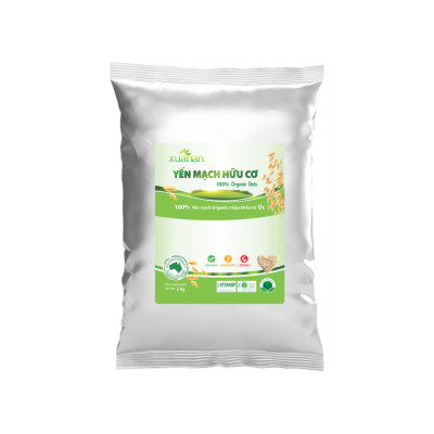 Yến Mạch Hữu Cơ Xuân An [ko đường] Túi 3Kg (Giảm 30%)