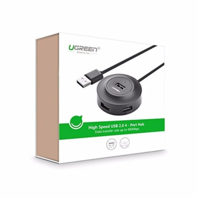 Hub USB 2.0 UGREEN CR106 - 4 cổng tốc độ cao, Bảo hành 18 tháng - Hàng chính hãng