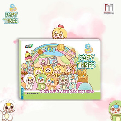 Sách Tô Màu - Baby Three 12 Con Giáp Ở Vương Quốc Ngọt Ngào - Minh Thắng