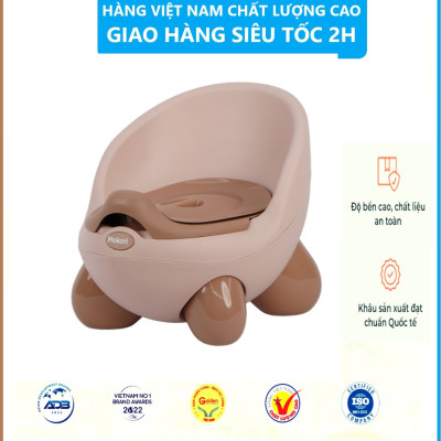 Bô vệ sinh trẻ em Hokori cho bé từ 6 tháng đến 5 tuổi chống trơn trượt có chỗ dựa - Bô vệ sinh sản xuất theo tiêu chuẩn Nhật Bản , EU đảm bảo an toàn cho bé- Hàng Việt Nam