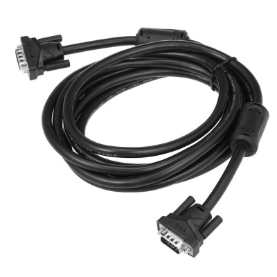 Dây nối dài Cáp 15 chân 49FT Đầu nối 3 + 6 Vòng từ tính đôi cho VENTION 5 mét 1080P HD VGA Nam sang VGA Nam