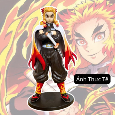 Mô hình Viêm Trụ Rengoku 17Cm KINGFIGU Cao Cấp Thanh Gươm Diệt Quỷ Cao Cấp, Figure Kimetsu no Yaiba