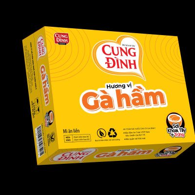 Thùng 30 Gói Mì Cung Đình Hương Vị Gà Hầm (79g/Gói)
