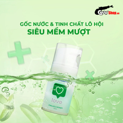 Gel bôi trơn tăng khoái cảm nữ Shell Love Green - Chai 50ml