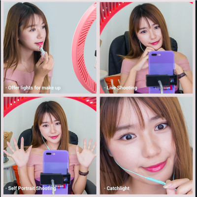 Godox LR120 12 inch LED Ring Light cho Studio,Nhiếp ảnh với Ánh sáng lấp đầy 3000K-6000K Nhiệt độ hai màu có thể điều chỉnh