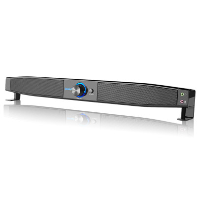 Loa được hỗ trợ bởi USB Rạp hát tại nhà - siêu trầm âm thanh nổi 5W với giắc cắm tai nghe micrô Hỗ trợ LINE IN Smalody Soundbar