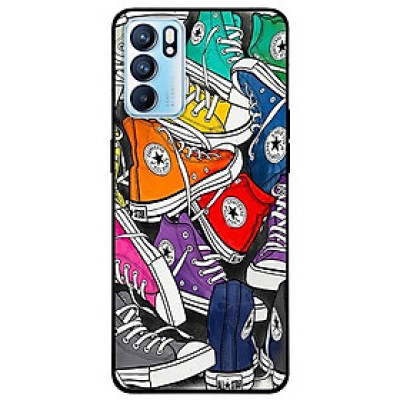 Ốp lưng dành cho Oppo Reno 6 - Reno 6 Z mẫu Giày Đủ Sắc