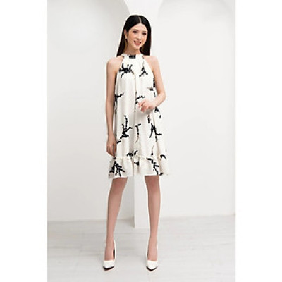 Đầm Chiffon Xòe Cổ Yếm Maxivic, La Mộc - LM62165A