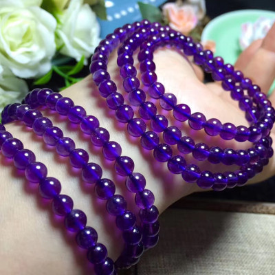 Vòng tay Nữ, vòng tay phong thủy đá mã não tím thiên nhiên hút Tài Lộc