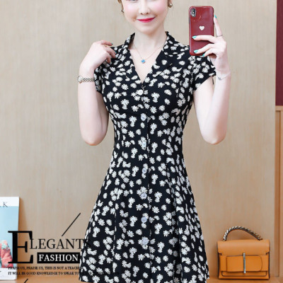 Đầm Sơ Mi Hoa Cúc Dễ Thương DNO78 MayHomes Đầm Ngắn Thời Trang Trẻ