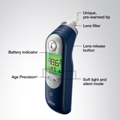 Nhiệt Kế Điện Tử Đo Tai B_raun ThermoScan 7+ Connect Digital | IRT 6575