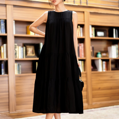 Đầm suông đuôi cá 2 tầng