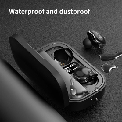 CINCATDY Tai Nghe Bluetooth V5.0 Earbuds Dock Sạc có Led Báo Pin Kép SE-10 - Hàng Nhập Khẩu