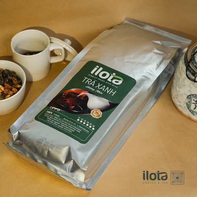 Trà xanh hương nhài ILOTA nguyên chất để pha trà hoa quả, trà chanh trà ủ lạnh 500g