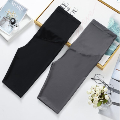 Quần Tregging, Quần Short Tập Yoga Cho Mẹ Bầu Mặc Hè Thu Chất Liệu Thun Lạnh Có Chun Chỉnh Và Đáp Bụng