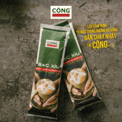 Set 10 20 30 50 gói cà phê bạc xỉu hòa tan C+ (Stick không hộp, không giấy gài) Cộng Cà Phê