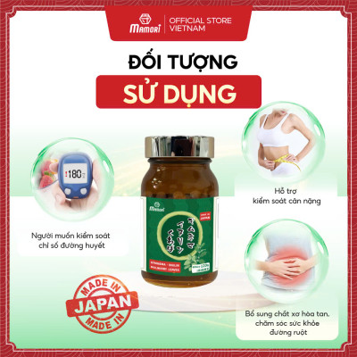 Combo 3 Hộp Viên uống MAMORI GYMNEMA - INULIN Hỗ trợ giảm đường huyết, ngăn ngừa tích tụ mỡ thừa, bổ xung chất sơ hòa tan