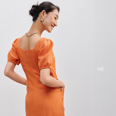 Đầm Ôm Linen Mơ Nghiền DRE195 thời trang thiết kế Hity