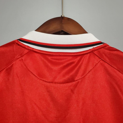 Áo Bóng Đá Retro Manchester United 1999 - Sân Nhà bản cao cấp vải Cotton Polyester