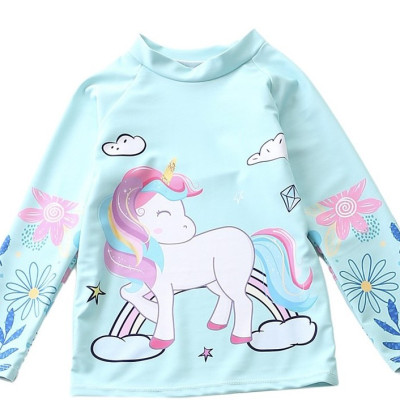 Bộ đồ bơi bé gái quần áo dài chống nắng gồm 3 chi tiết ( quần dài + quần đùi + áo dài tay )