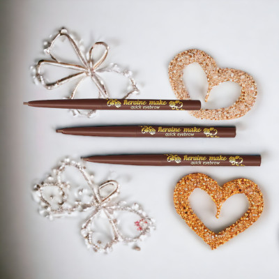 Bút Chì Sáp Kẻ Lông Mày Không Lem Trôi Lõi Siêu Mịn Kissme Heroine Make Quick Eyeliner (3 Màu)