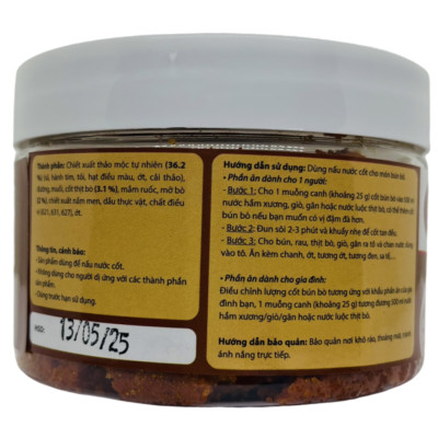 Gia vị nấu bún bò - Gia vị bún bò - Gia vị bún bò nêm sẵn - Cốt bún bò TITOM 250g