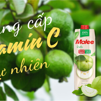 Nước Ép Ổi Malee 1 L - Nhập Khẩu Thái Lan | Malee 100% Guava Juice 1L