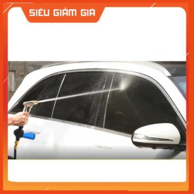 Bộ dây vòi xịt nước rửa xe, tưới cây . tăng áp 3 lần, loại 7m, 10m 206701-3 đầu đồng, cút đồng, + tặng mở chai