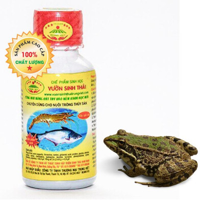 Chế phẩm sinh học VƯỜN SINH THÁI cho Tôm, Cá, Ếch. Nở ruột, chắc thịt, lớn nhanh. Vi sinh NANO siêu vượt trội. Hiệu quả ngay sau 5-7 ngày. HSD: 4 năm 