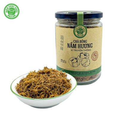 Chà Bông Nấm Hương Chay Vị Truyền Thống túi 250g - Nấm Tươi Cười