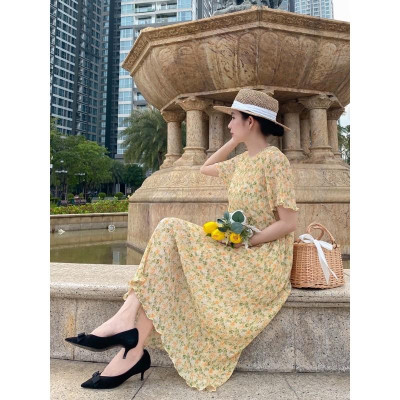 Baciami-Đầm hoa dập ly phôm rộng