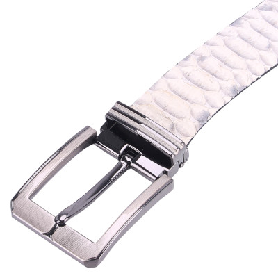 HJ4336-37-38-40 - Thắt lưng nam da trăn Huy Hoàng vip 4P đầu kim màu da nguyên thủy, đen, nâu, trắng