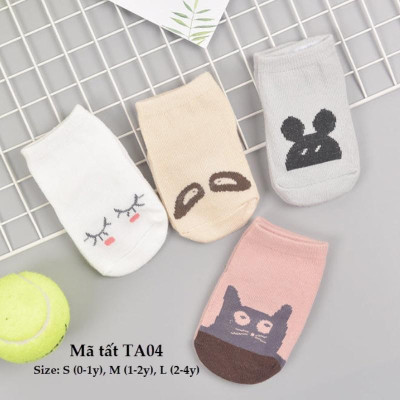 Tất hình thú cho bé trai bé gái sơ sinh và 1 đến 4 tuổi cotton mềm co giãn đáng yêu TA04
