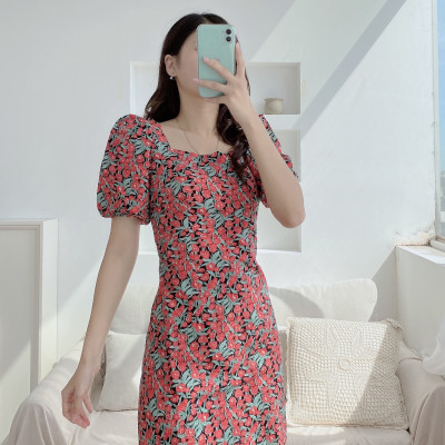 Váy đầm body họa tiết hoa sang chảnh Snow white foam dress Bunry V4002499