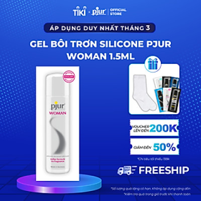 Gel bôi trơn silicone Pjur Woman 1.5ml dành cho nữ da mềm mại ẩm mịn an toàn dưỡng ẩm tốt