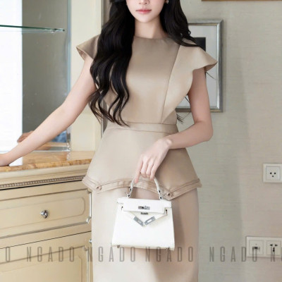 Đầm nude cánh tiên NGADO , đầm thiết kế , đầm dự tiệc