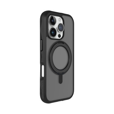 Ốp Lưng Sạc Từ Tính Có Chân Đế cho iPhone 16 Pro/ 16 Pro Max LAUT Crystal-M, chính hãng Germany_ Hàng chính hãng